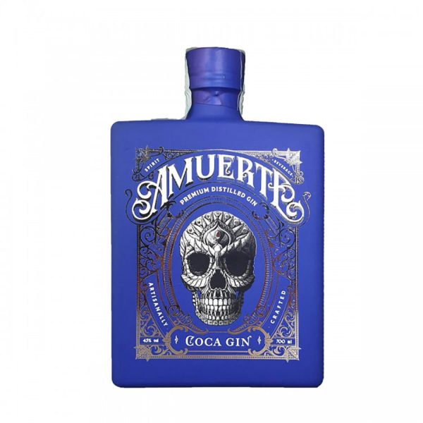 gin amuerte blu edition 43 cl 70 coca leaf belgio